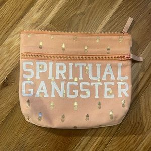 Spiritual Gangster pouch with gold pineapples
